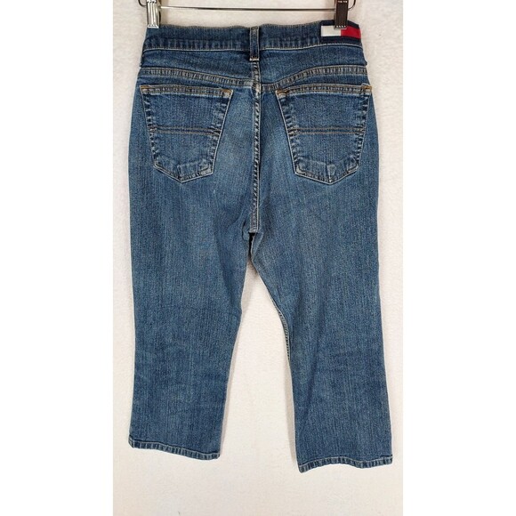 Tommy Hilfiger Capri Women's Denim Blue Jeans Size 7 Cropped Hip Jean Y2K - Picture 6 of 8